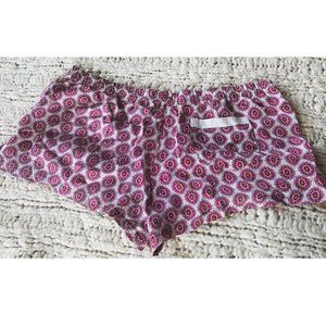 Victoria Secret red silk pajamas shorts size S